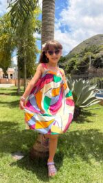 VESTIDO VISCO GEOMETRICO 70
