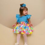 Romper Azul Floral 40
