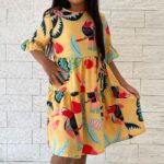 Vestido Viscolinho Mostarda 55