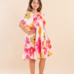 Vestido Flowers Flare Babado 63