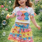 Conjunto Personagem Short Gola 35