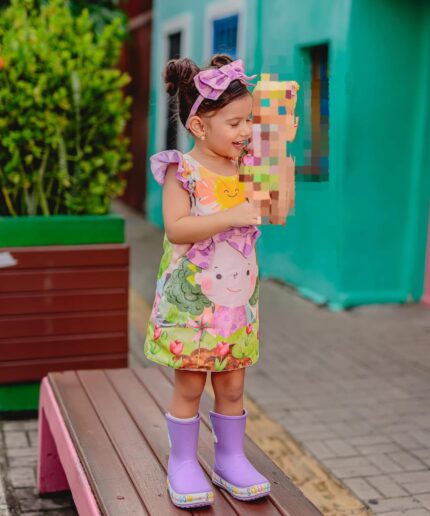 Vestido Encanto Menina 68