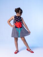 Vestido Listra Preto Flor 60 - Imagem 2