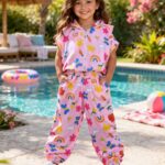 Conjunto Colete Capuz Rosa 60