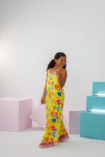 Macacão Pantalona Amarelo 55