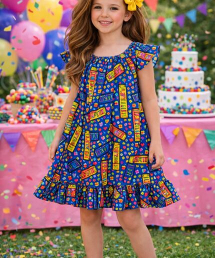 Vestido Confeti Azul 45