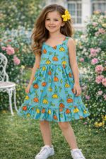 Vestido Azul Turquesa Princesa 50