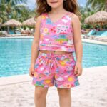 Conjunto Shorts Amarração Pink 55