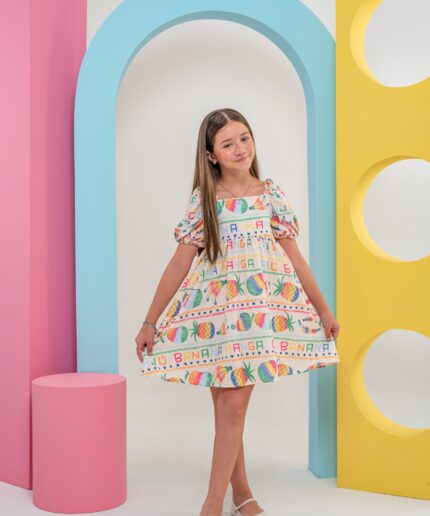 Vestido Lúdico Abacaxi 63