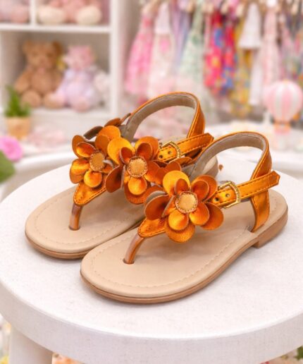 Sandália Flor Dourada 50