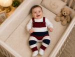 Baby Conjunto Tricot Listras Marinho 127 - Imagem 2