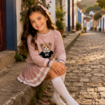 Conjunto Modal Urso Rose 162