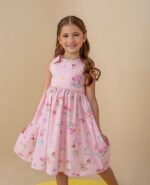 Vestido Beki Laço Fadinha Rosa 68